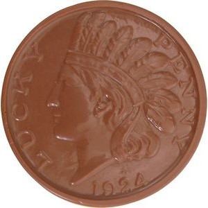 Small Chocolate Indian Head Coins