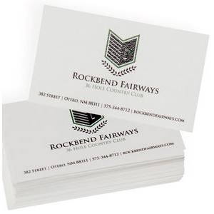 Spot Color & Foil Stamped Business Cards (3½"x 2")