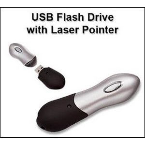USB Flash Drive with Laser Pointer - 1 GB Memory