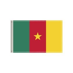 72"W x 36"H National Flag, Cameroon, Single-Sided