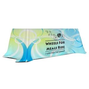 6' - 8' Convertible Table Throw, Full-Color Dye-Sublimation, Sewing