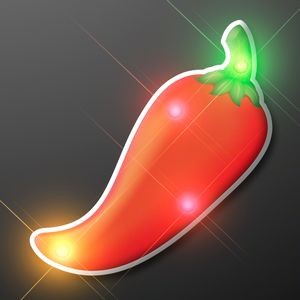 LED Chili Pepper Blinky Light Pins - BLANK