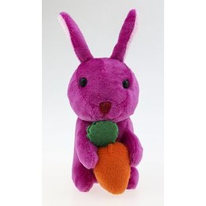 Garden Bunny, A Colorful Rabbit Plush with Attached Carrot