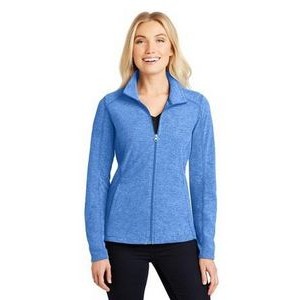 Port Authority Ladies' Heather Microfleece Full-Zip Jacket