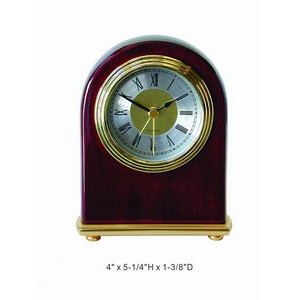 Pino Finish Wood Arch Alarm Clock