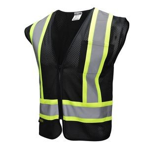 SV22B Economy Type O ANSI Class 1 Black Safety Vest