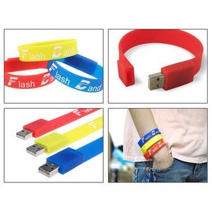 Silicone Wristband USB 3.0 Drive Bracelet(128GB)