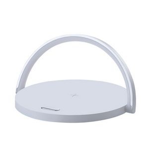10 Watt Fast Qi Wireless Charger with Table Desk Lamp