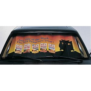 SlimLine Solid Board Screen Printed Car Sunshade