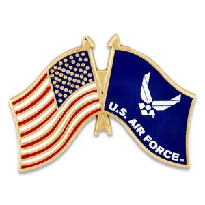 Officially Licensed Air Force/USA Flag Pin