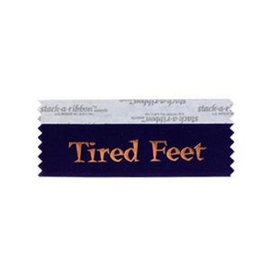 Tired Feet Stk A Rbn Navy Ribbon Copper Imprint