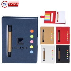 Mini Eco-Friendly Notepad with Pen