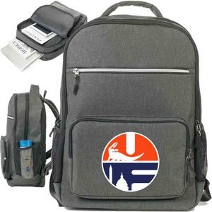 Travel High Tech Backpack Sleek Modern Laptop Bag (12.5" x 8" x 18.5")