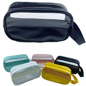 Waterproof Clear Zippered Cosmetic Pouch