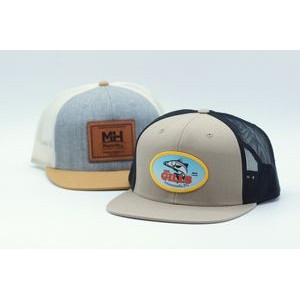 Richardson 511 Wool Blend Flatbill Trucker Hat with Patch of Choice