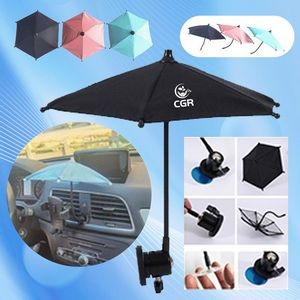 Car Sun Shade with Phone Umbrella Attachment