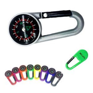 Mini Carabiner Keychain Compass
