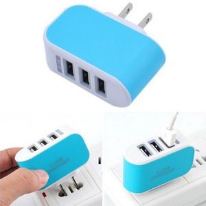 Colorful 3-Port USB Charger
