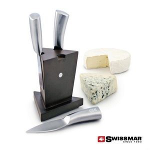 Swissmar® 3pc Mini Cheese Knife Block - Stainless