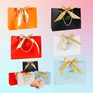 Rectangle Euro Tote Shopping Bag with Ribbon