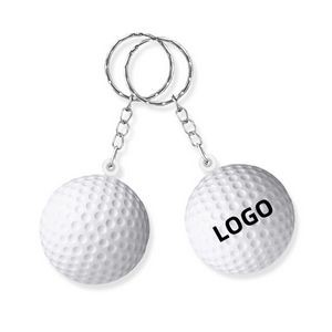 White Golf Ball Keychains