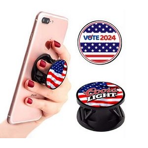 Patriotic American Flag Yoga Phone Stand