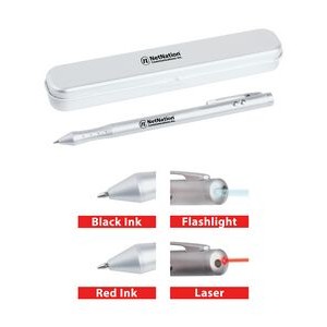 4-in-1 Laser/Flashlight Pen w/ PDA Stylus