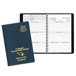 Academic Weekly Planner w/ Continental Vinyl Cover