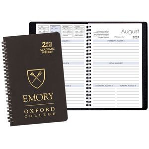 Academic Weekly Planner w/ Leatherette Cover
