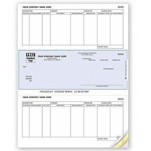 Laser Middle Accounts Payable Check - 3 Part