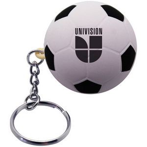 Soccer Ball Squeezies® Stress Reliever Keychain