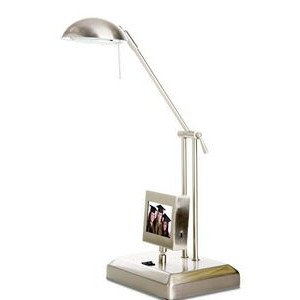 Polished Silver Digital Photo Floor Lamp
