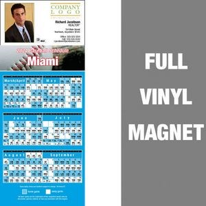 Miami Pro Baseball Schedule Vinyl Magnet (3 1/2"x8 1/2")