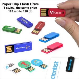 Paper Clip Flash Drive - 64 GB Memory