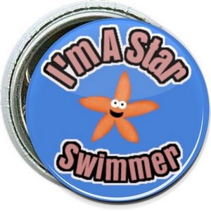 Kids - I'm a Star Swimmer - 1 Inch Round Button