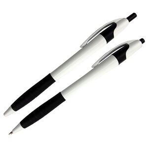 Custom Ballpoint Pen - White/Black