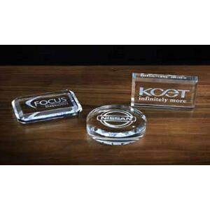 Card Crystal Paperweight (4"x2¼"x¾")