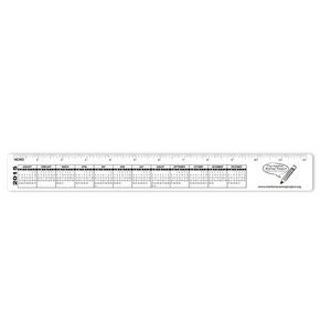 Desk or Monitor Ruler/Calendar Combo Strip