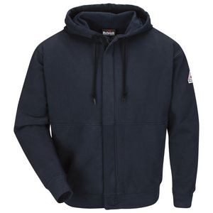 Bulwark Men's Flame Resistant Full Zip-Front Hooded Sweatshirt - Cotton/Spandex Blend