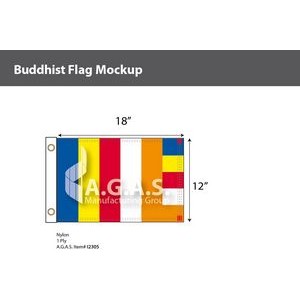 Buddhist Flags 12x18 inch