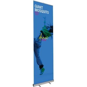 Giant Mosquito Silver Retractable Banner Stand