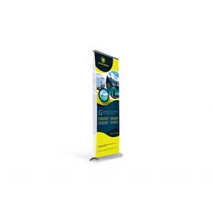 34"x79" Double-Sided Premium Retractable Banner w Dye Sublimation Print on 600 Polyester