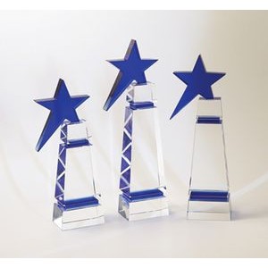 Blue Star Tower Award10"H