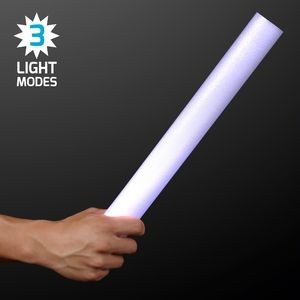 16" White LED Foam Cheer Stick - BLANK