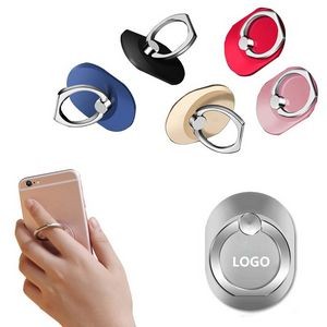 Oval Twist Metal Finger Ring Holder Phone Stand