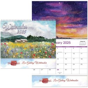 Water Color Spiral Wall Calendar
