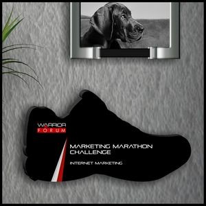 13" Shoe Shaped Black Acrylic Plaque