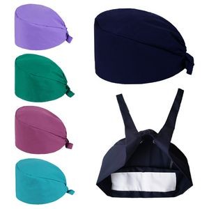 Adjustable Scrub Hats Surgical Sweatband Cap Medical for Doctor Nurse