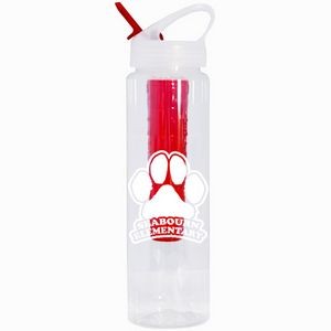32 oz. Chillin Bottle With Color-Coordinated Infuser and Straw