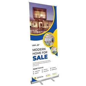 47" x 80" - Deluxe Retractable Banner Stand -47" x 80" - 1 Sided -10 mil